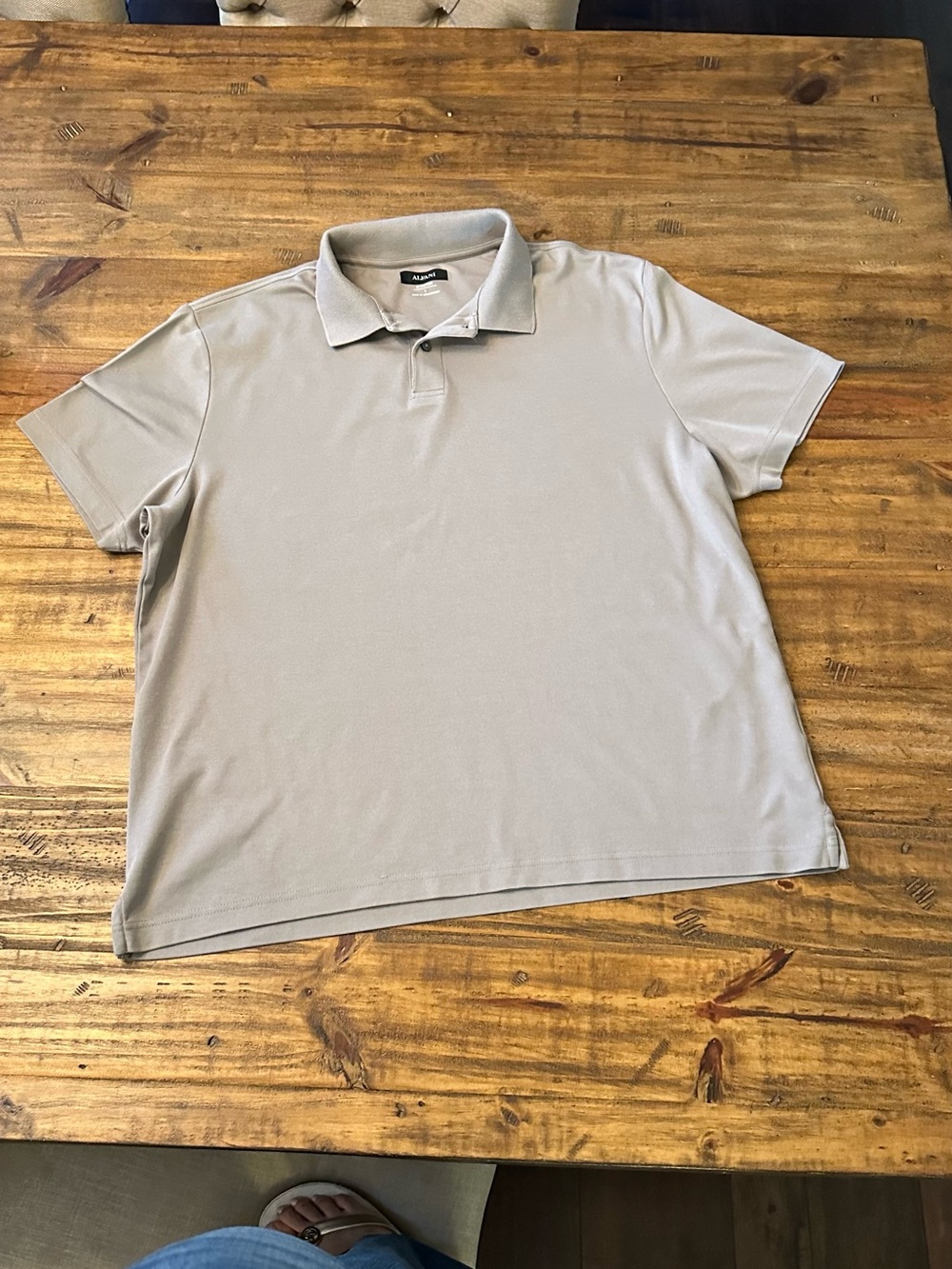 Alfani Men's Light Taupe Polo Shirt